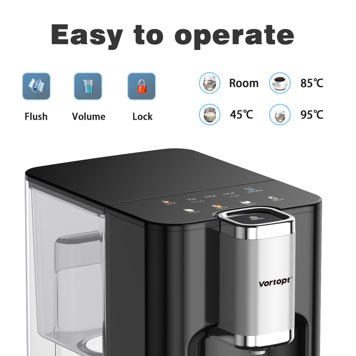Desktop Water Dispenser, Energy-Saving, Suitable for Home/Office use, Silver Color,UR04