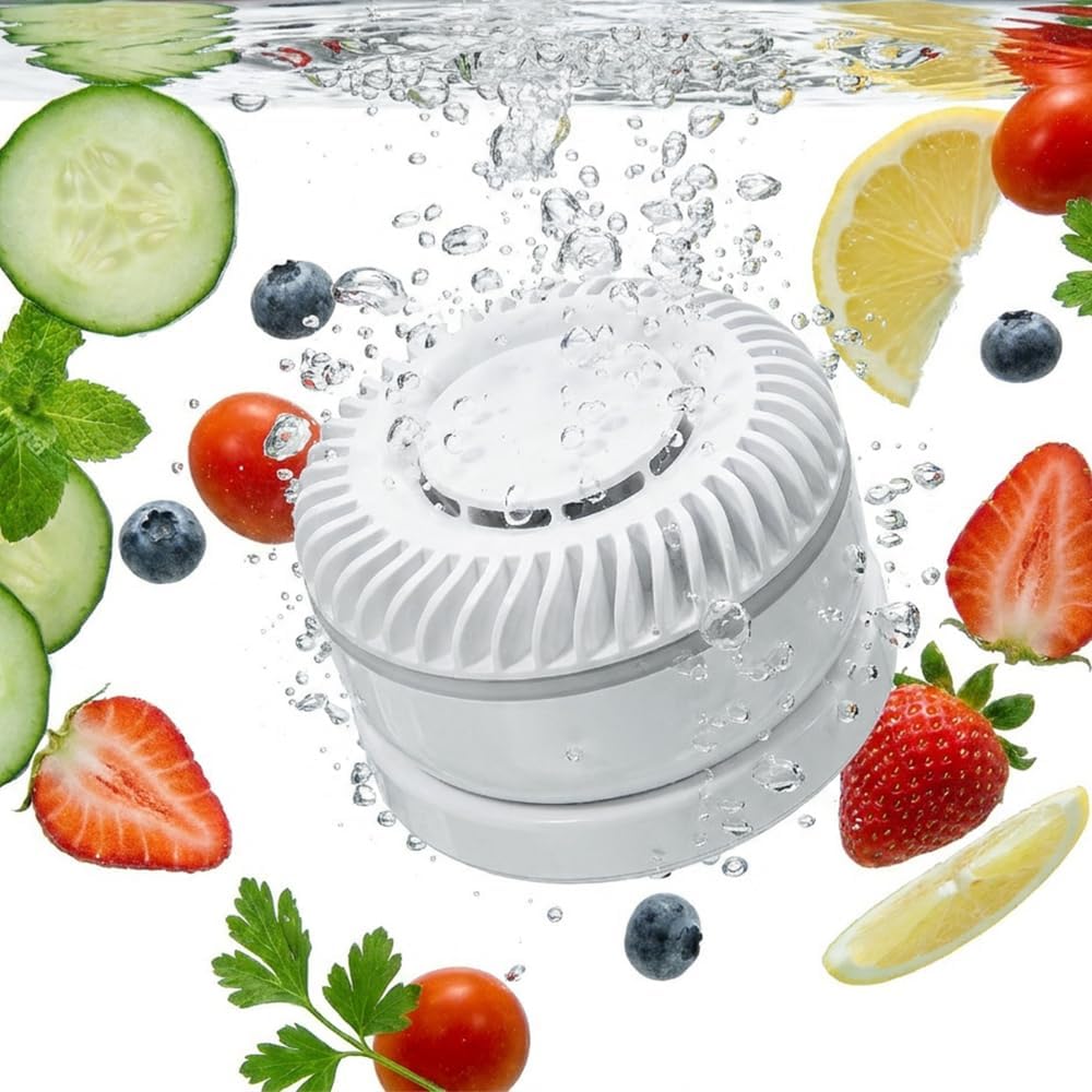 Fruit and Vegetable Washing Machine, 2026 Upgraded Titanium Electrolysis Fruit Cleaner Device with Vortex Cleaning, Wireless Rotatable Fruit and Vegetable Purifier (3)