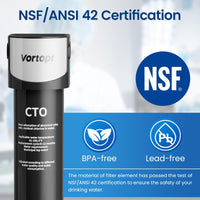 Replacement Filter for Q5-C2 & Q6-C2 Under Sink Water Filter System,Vortopt