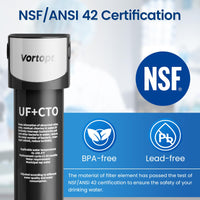 Replacement Filter for Q5-UF & Q6-UF Under Sink Water Filter ,Vortopt