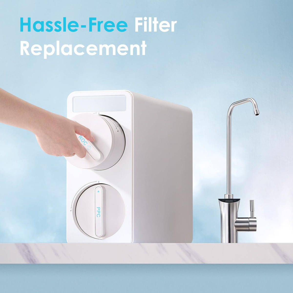 ROC/PPC Replacement Filter Compatible with DR5-1000G Under-sink Reverse Osmosis Water Filter System,Vortopt - Vortopt