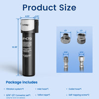Q6-UF Under Sink Water Filter -  Water Filter Under Sink with Faucet, Vortopt - Vortopt